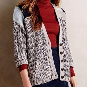 Sparrow New Without Tags Risa Marled Cardigan 3/4 Sleeve Sweater